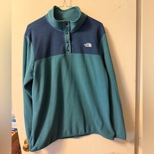The North Face Blue and Teal Sweatshirt